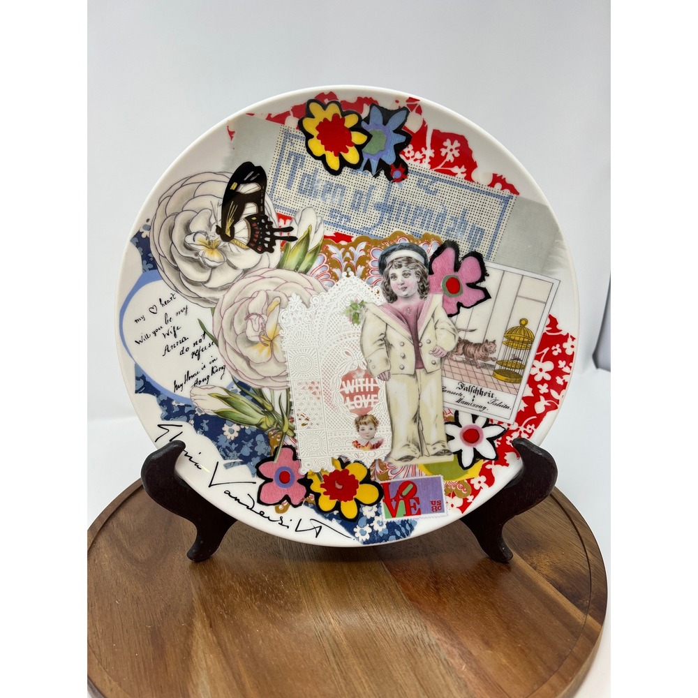 Villeroy‎ & Boch Decorative Plate Anna G Collection Porcelain Collage Art